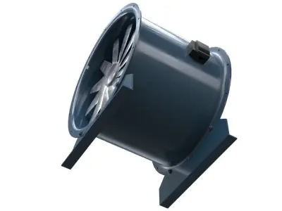 Axial Flow Fan 2 New  Low-poly 3D model