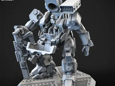 Overweight Gear Hunter 100mm Plus Pilot 3D print model