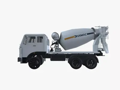 Mobile Concrete Mixer Truck 3D model