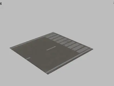 Low Poly Free 3d Roads  Free low-poly 3D model