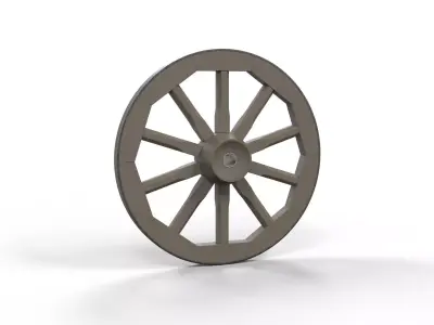 Wagon wheel 3D model