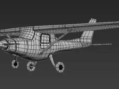 cartoon plane Free 3D model