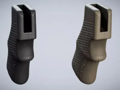 Pistol Grip AB ARMS AR 15 low-poly 3d model Low-poly 3D model