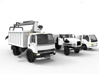 Garbage truck 3D model buy