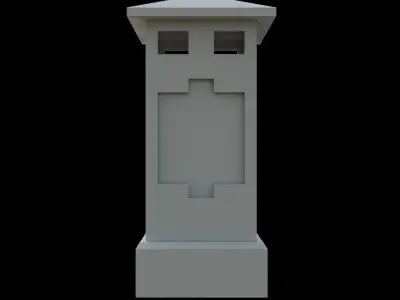 Chinese Candle Lantern Free low-poly 3D model