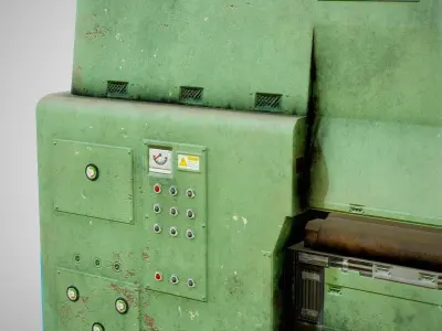 Sanding Machine - Anthon 02 Dirty Low-poly 3D model