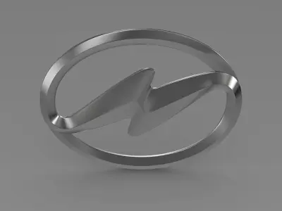 Higer logo 3D model