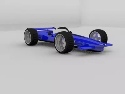 Roadster race car Free 3D model