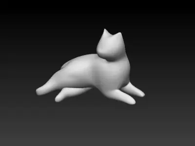 Stylized Cat - n1 3D model