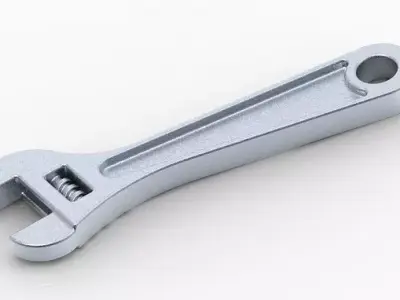 Stylish Adjustable Wrench 3D print model