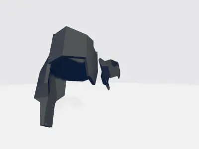 Military Sleeve Booster Basis Low-poly 3D model