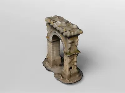 Ancient Stone Arch Ruin 3D model
