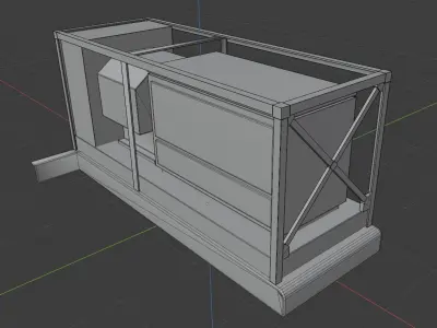 Power Storage Container Control Module 2 Low-poly 3D model