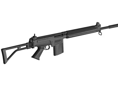 FN FAL Automatic Rifle 3D model