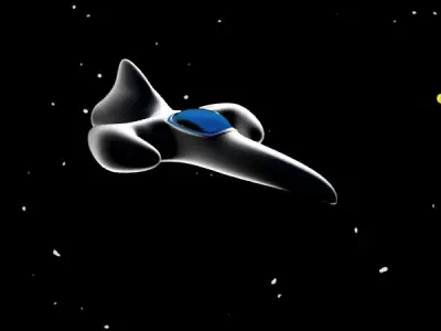 Space ship Model dummy  Free low-poly 3D model