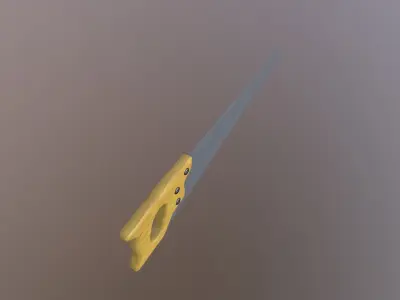 Hacksaw tool Low-poly 3D model purchase