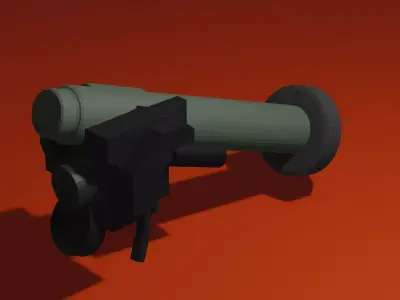 low poly FGM-148 Javelin Low-poly 3D model
