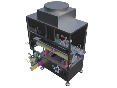 Automatic plate placing machine 3D model