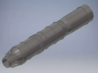 Turbojet Engine 3d model 3D model