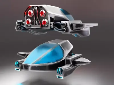 Spaceship 3D model 15