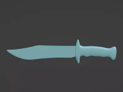 Hunting Knife 3d model  Free low-poly 3D model