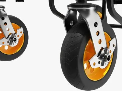 Transport cart expandable 3D model