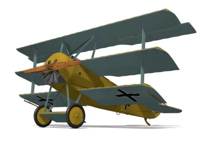 Fokker Dr I 3D model get