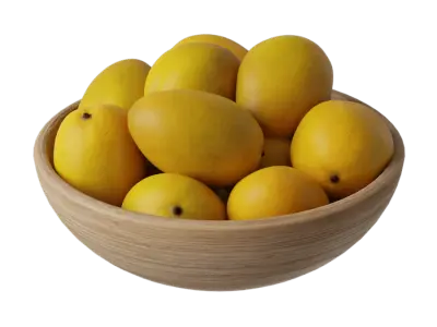  Mangoes Fruit Bowl Food Model  purchase