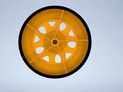 Small Robotic Wheel  Free 3D print model