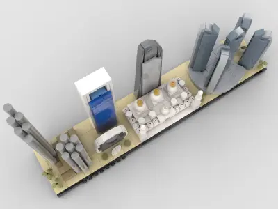Abu Dhabi Skyline 3D model