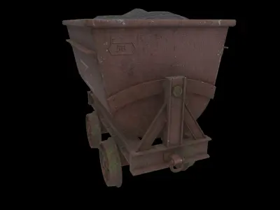 mining cart 3D model