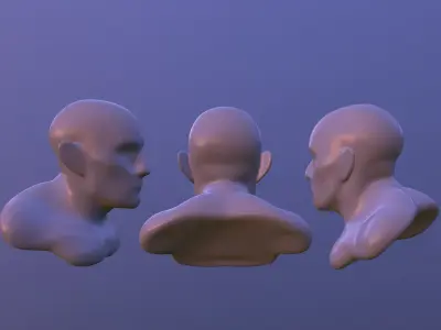 Basemesh Strong-Tank Male Character 3D model