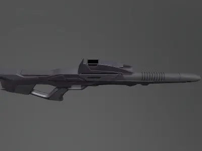 37gun gun Free low-poly 3D model
