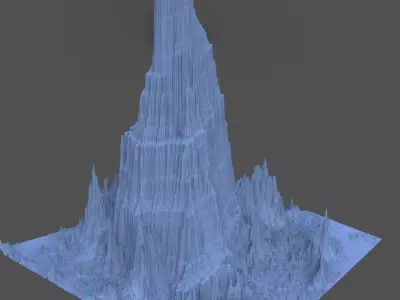 Mountain Dark Lord Tall 3D model