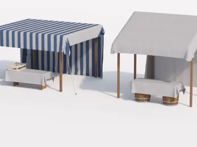 Medieval house 3D model shop