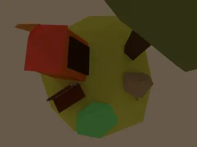 Low Poly origami bird Free low-poly 3D model