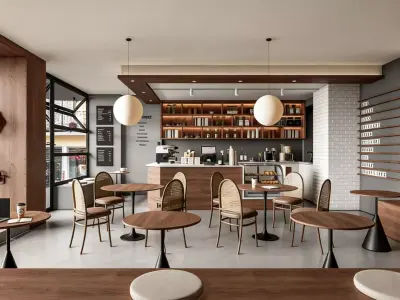 coffee shop 3D model 28