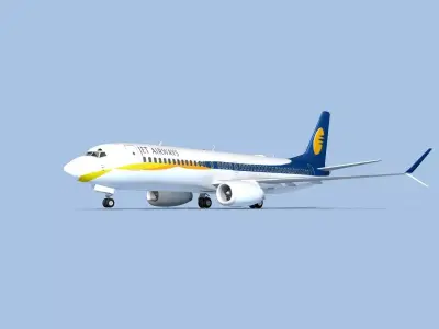 Boeing 737-800 Max Jet Airways 3D model