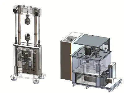 Universal Fatigue Tester Dynamic and Static Fatigue Test Machine 3D model