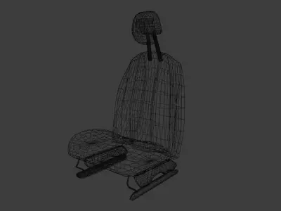 Car seat Free 3D model 3