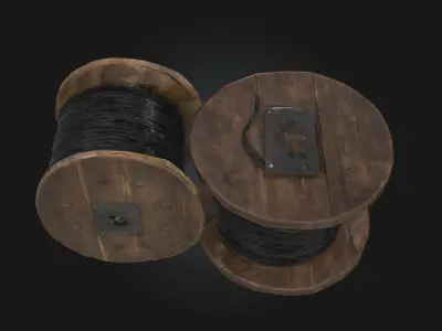 Cable Spools  Industrial Utility in Motion 3D model