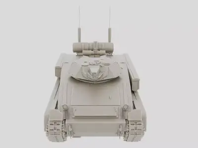 Tracked Anti Aircraft Missile Vehicle for 3D print 3D model