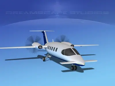 Piaggio Avanti P180 V07 3D model