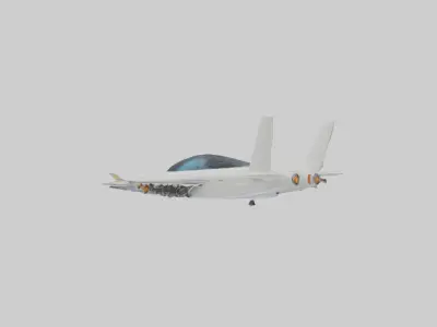 Flying Car Model 1 Low-poly 3D model