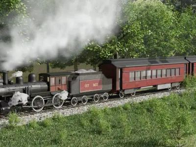 Train 3D Model 3D model purchase