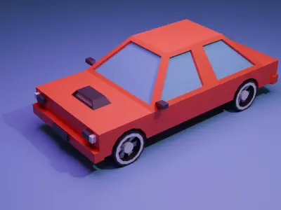 low poly car Free low-poly 3D model by danit3d from CGTrader (Low-poly)