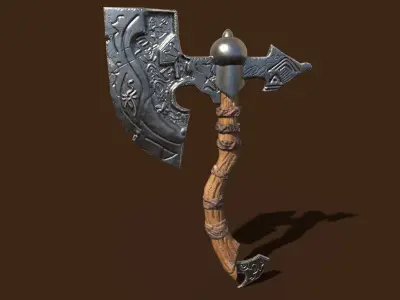 Old Axe - PBR Game Ready Low-poly 3D model