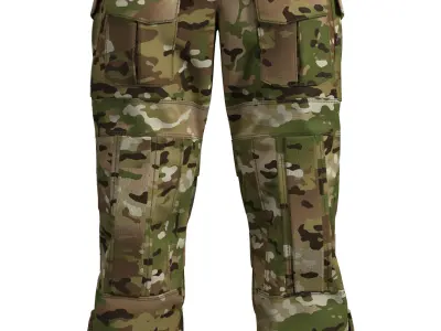 VKPO 3 Russian Army Combat Pants - Marvelous Designer 3D model