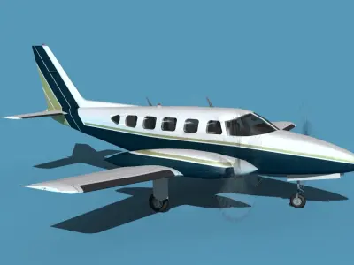Piper PA-31-350 Navajo Chieftain V10 3D model