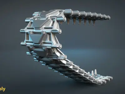 M2 Bradley and M270 MLRS Tracks Early Low-poly 3D model
